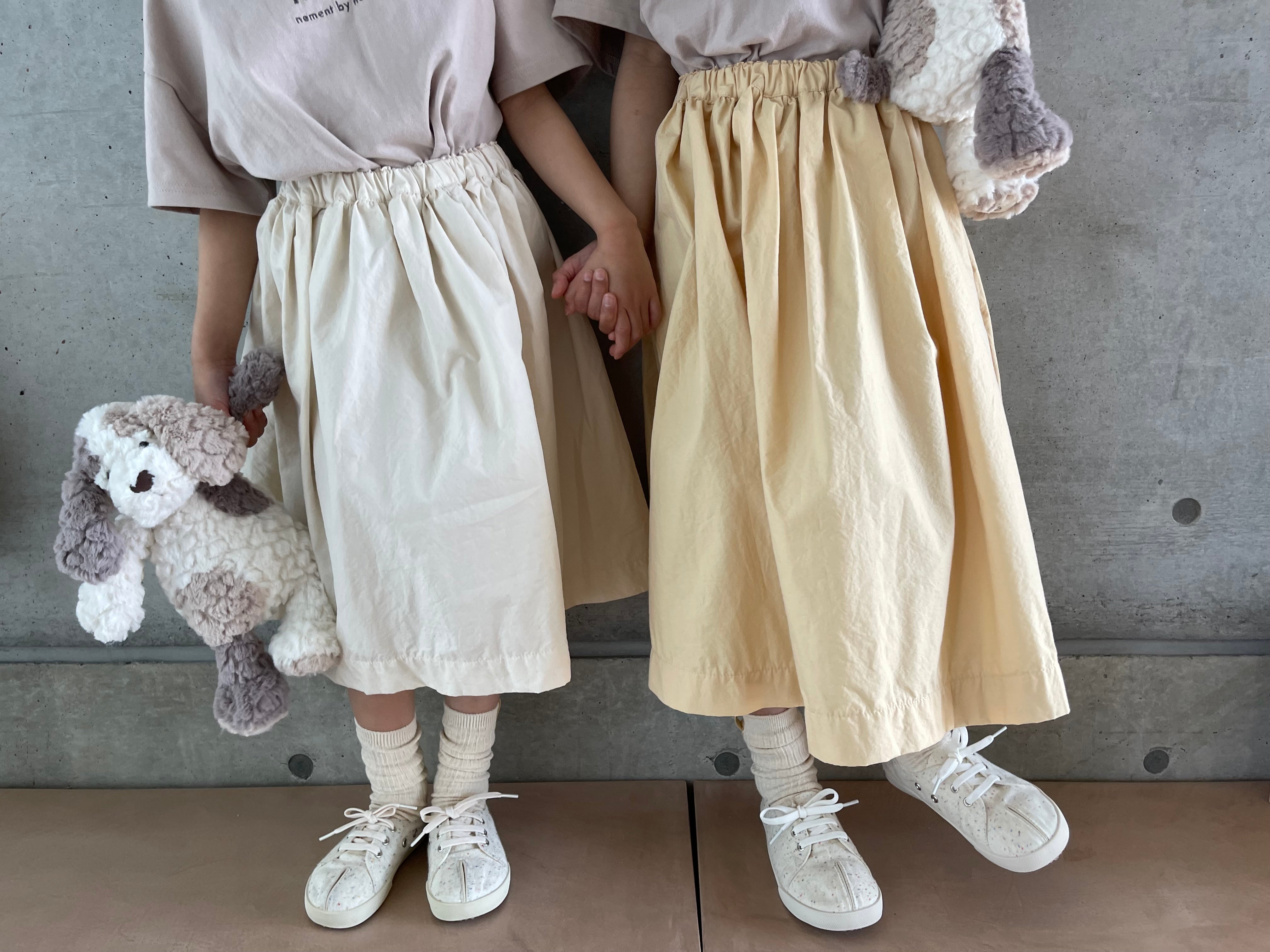 SALON DE YOHN☆Ribbon Shirring Mini Skirt_2color★韓国人気★ SALON DE YOHN☆Ribbon Shirring Mini Skirt_2color☆韓国人気