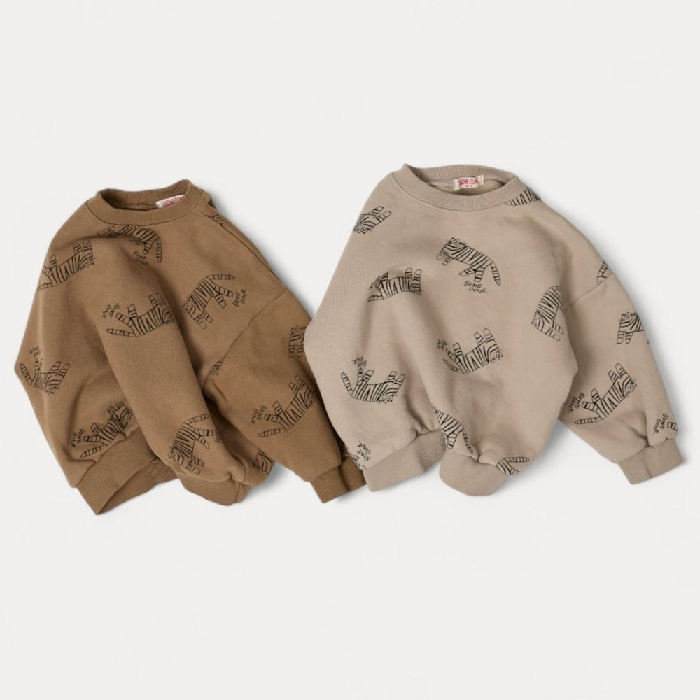 【リクエスト販売】mocha tiger pullover(裏起毛)