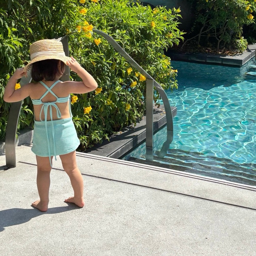 
                  
                    【リクエスト販売】knit swim one-piece(kids&mama)
                  
                