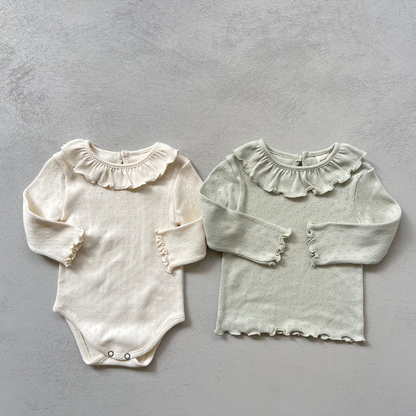 
                  
                    frill babysuit
                  
                