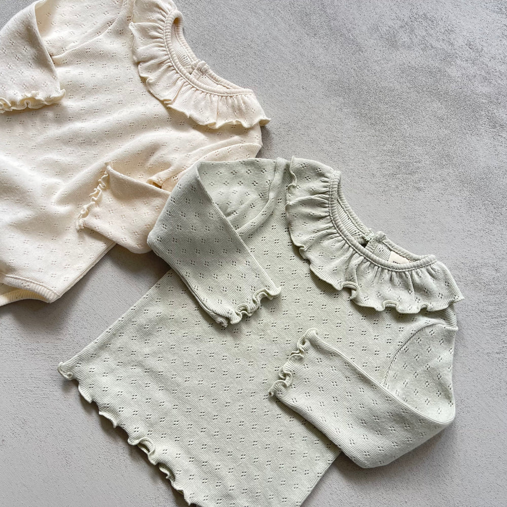 
                  
                    frill babysuit
                  
                