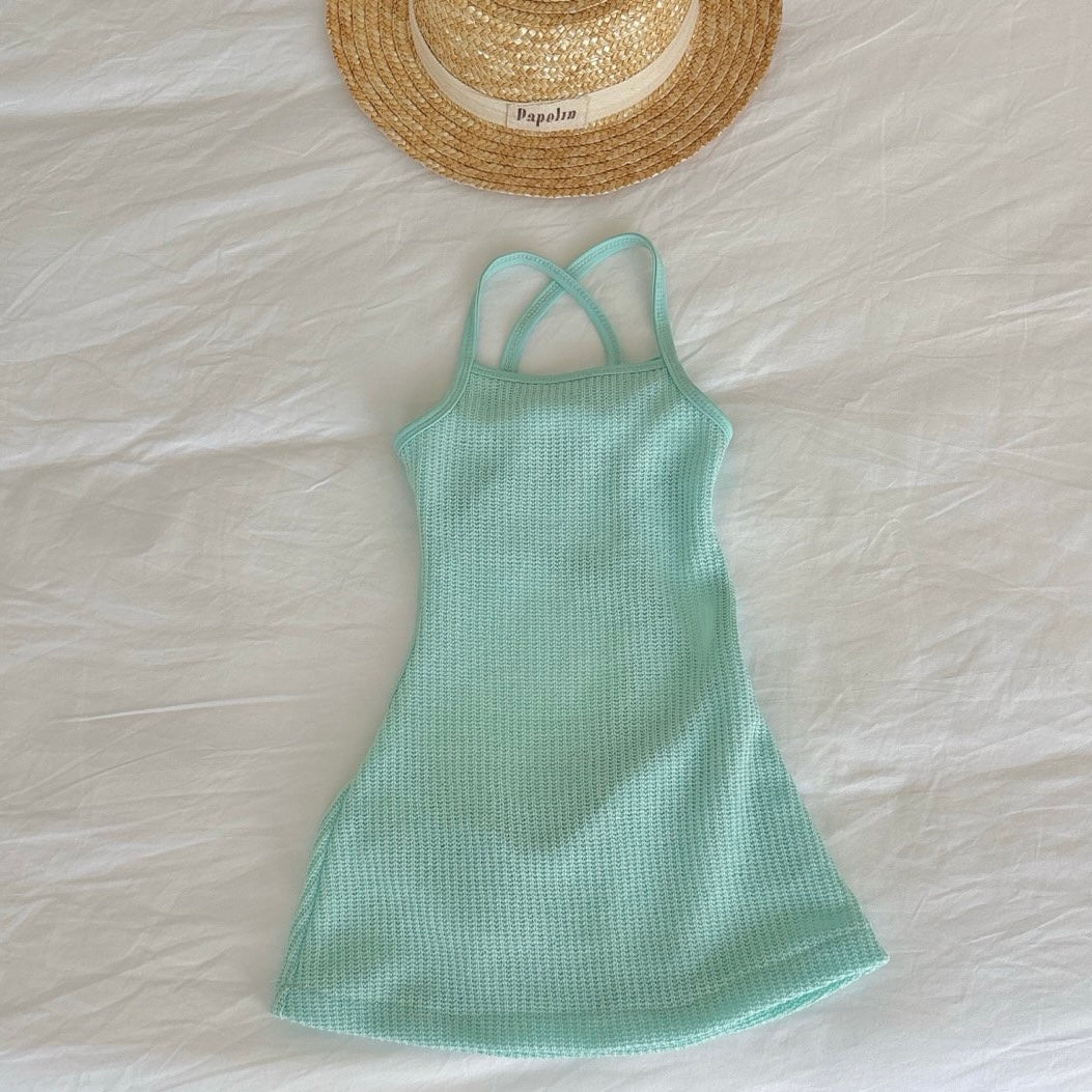 
                  
                    【リクエスト販売】knit swim one-piece(kids&mama)
                  
                