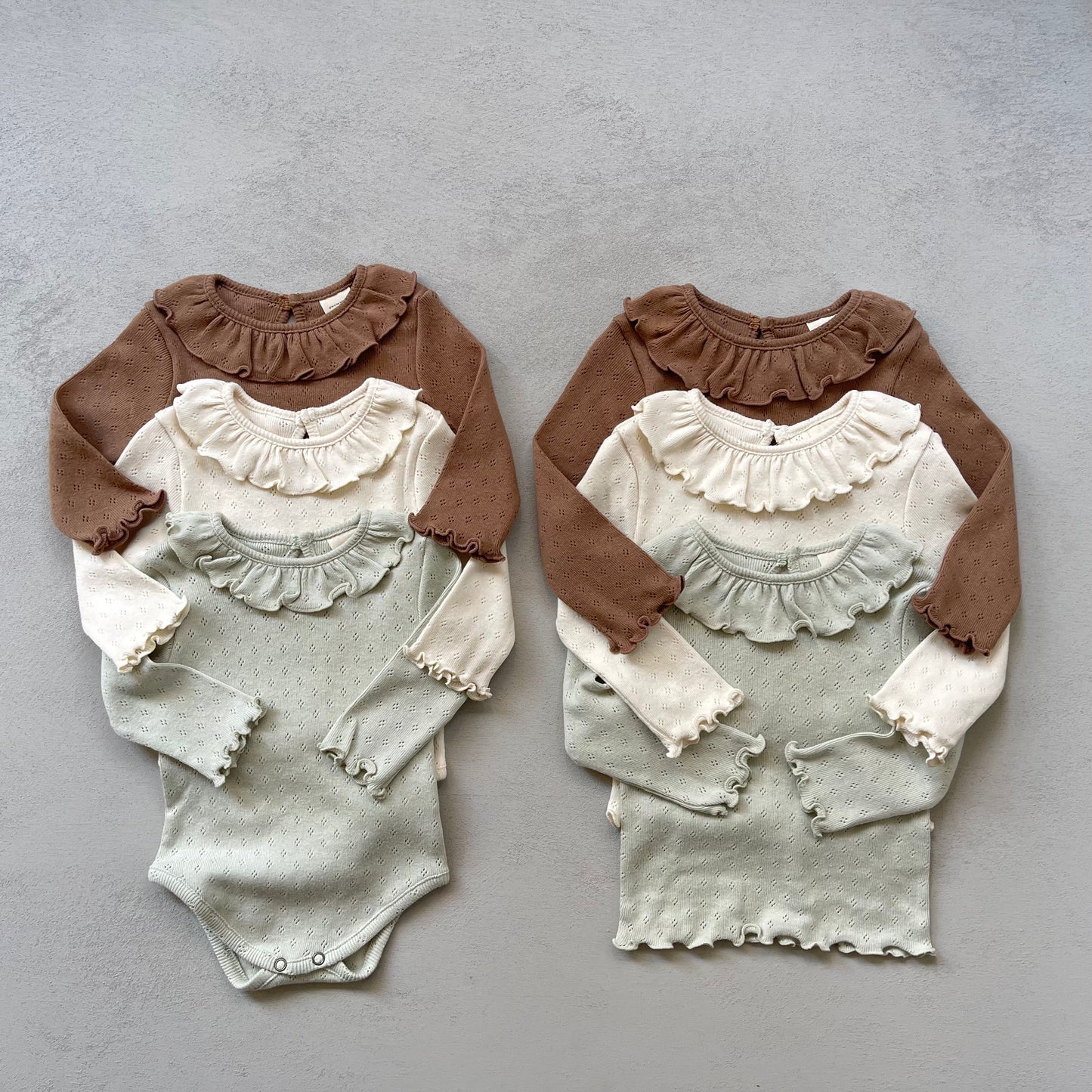 
                  
                    frill babysuit
                  
                