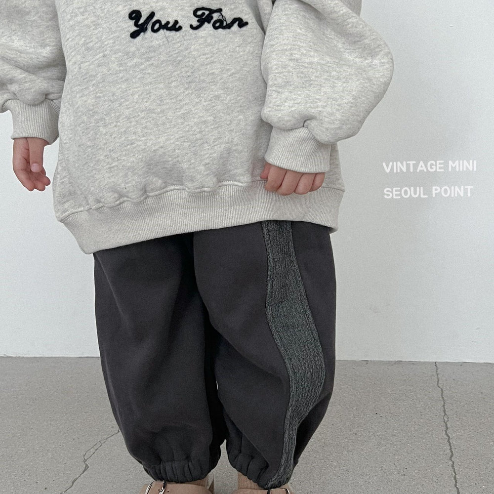 side point pants(裏起毛)