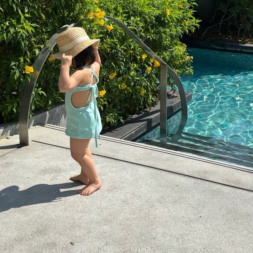 
                  
                    【リクエスト販売】knit swim one-piece(kids&mama)
                  
                