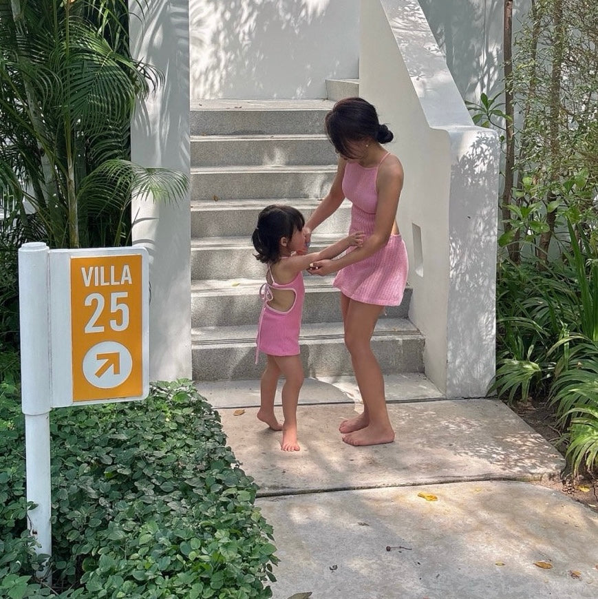 
                  
                    【リクエスト販売】knit swim one-piece(kids&mama)
                  
                