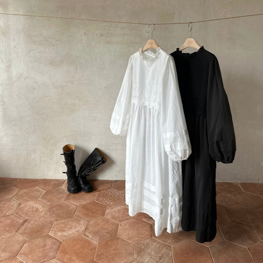 cotton lace one-piece(kids&mama)