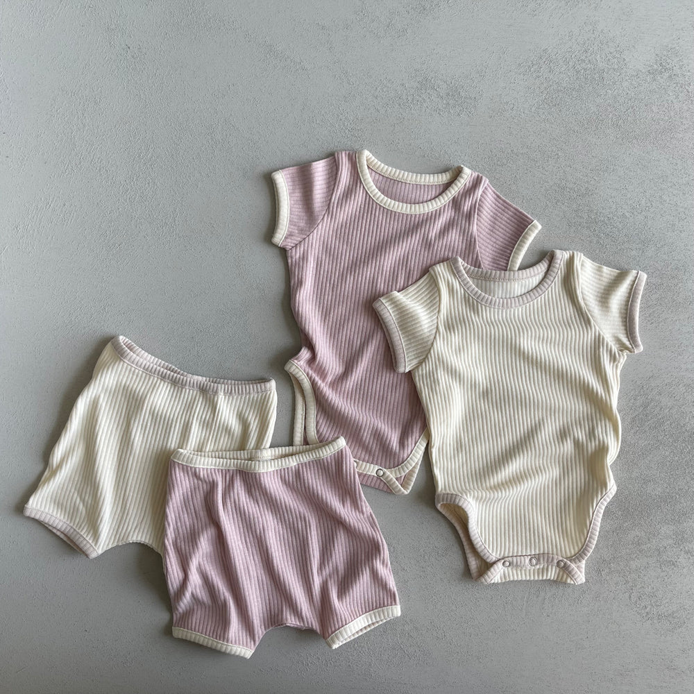 cotton candy babysuit set